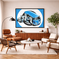 VW Campervan Framed canvas