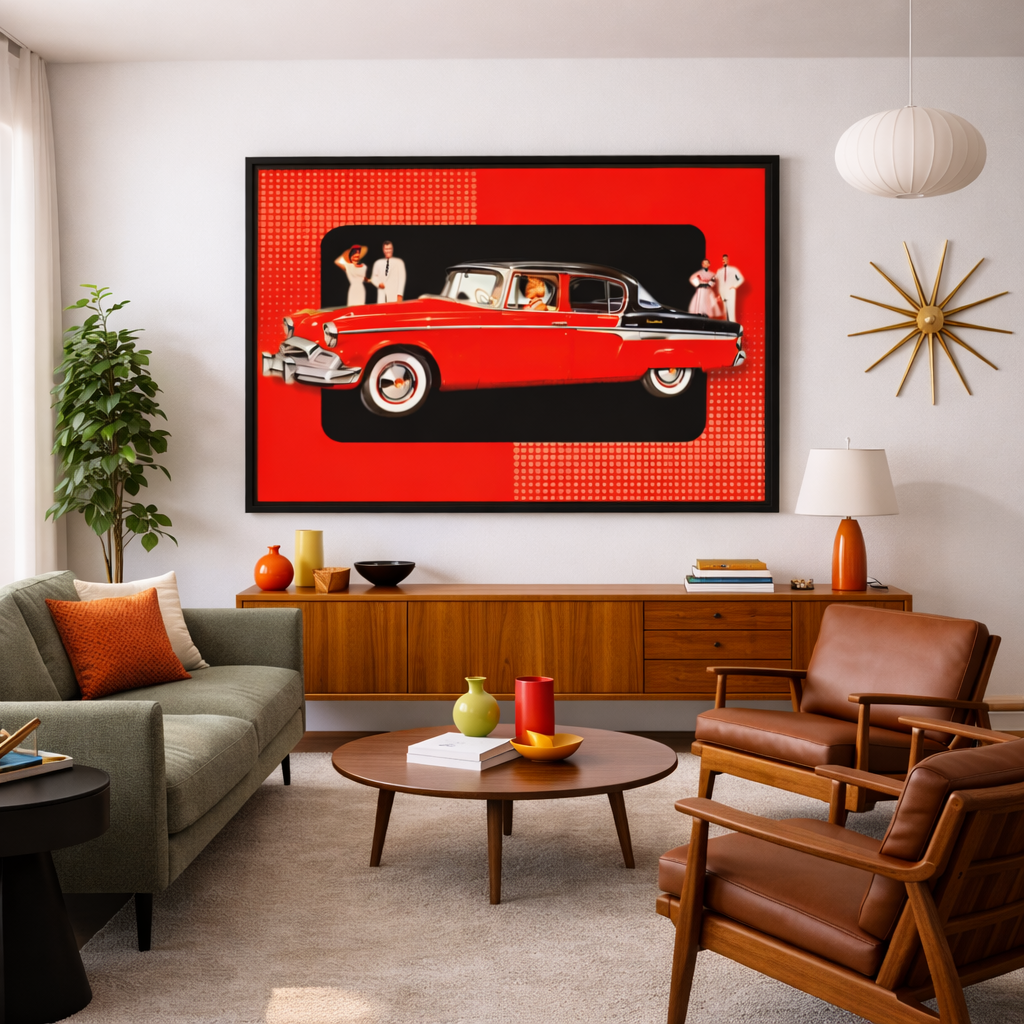 Studebaker President Framed canvas