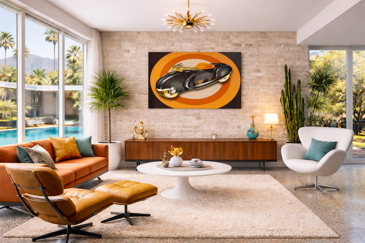 Mod Moto Metal print