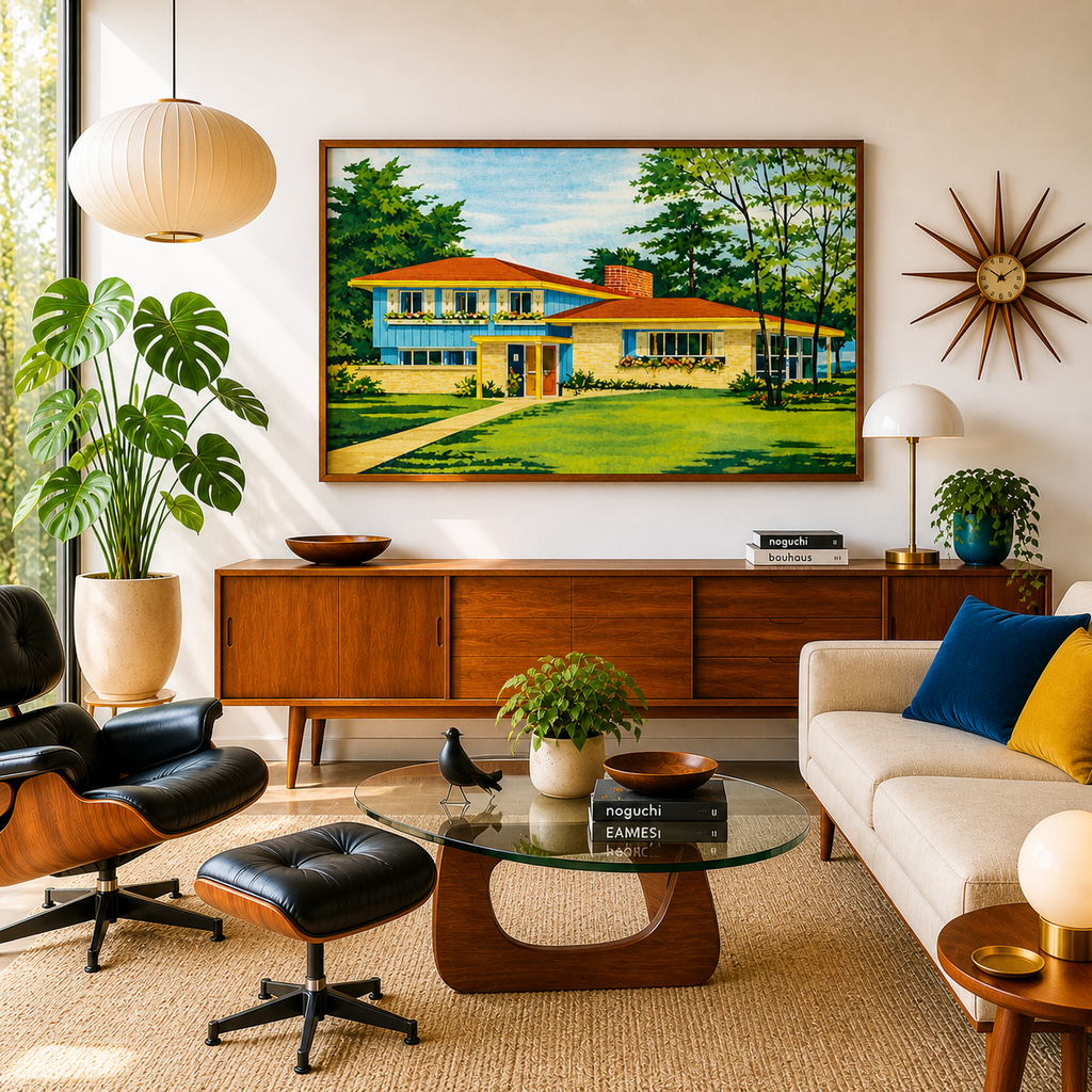 P 634 Framed canvas