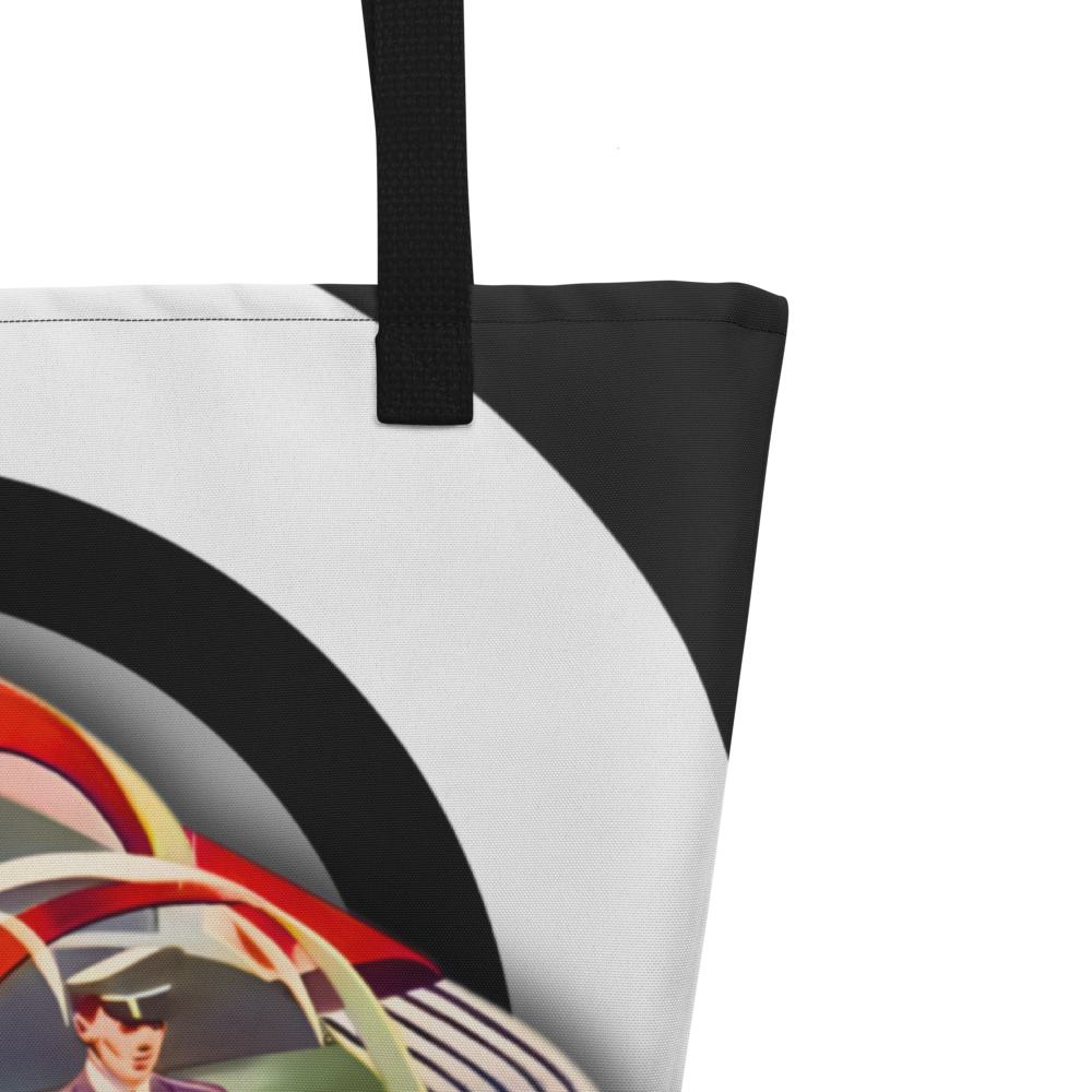 Flying Taxi Large Tote Bag