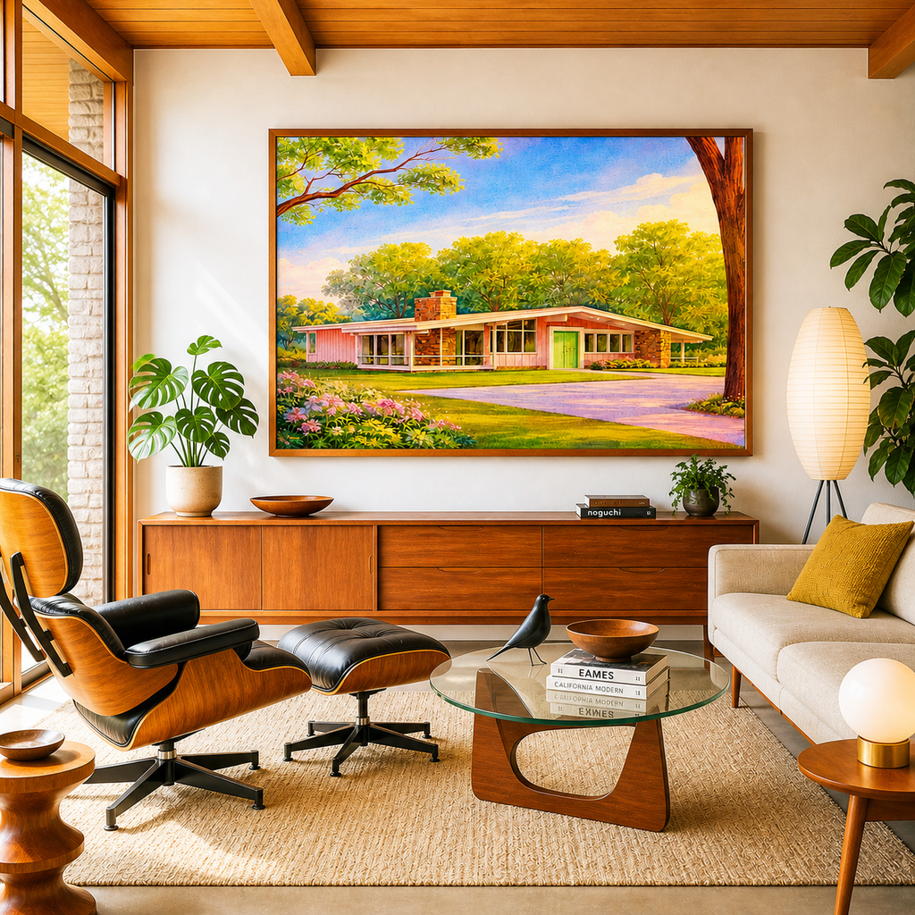 P 774 Framed canvas