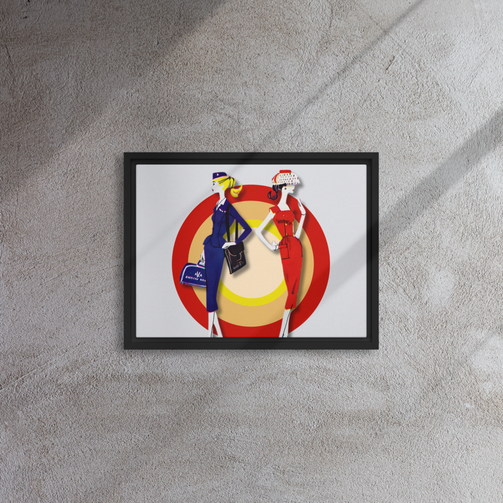 The Jet Age Framed canvas