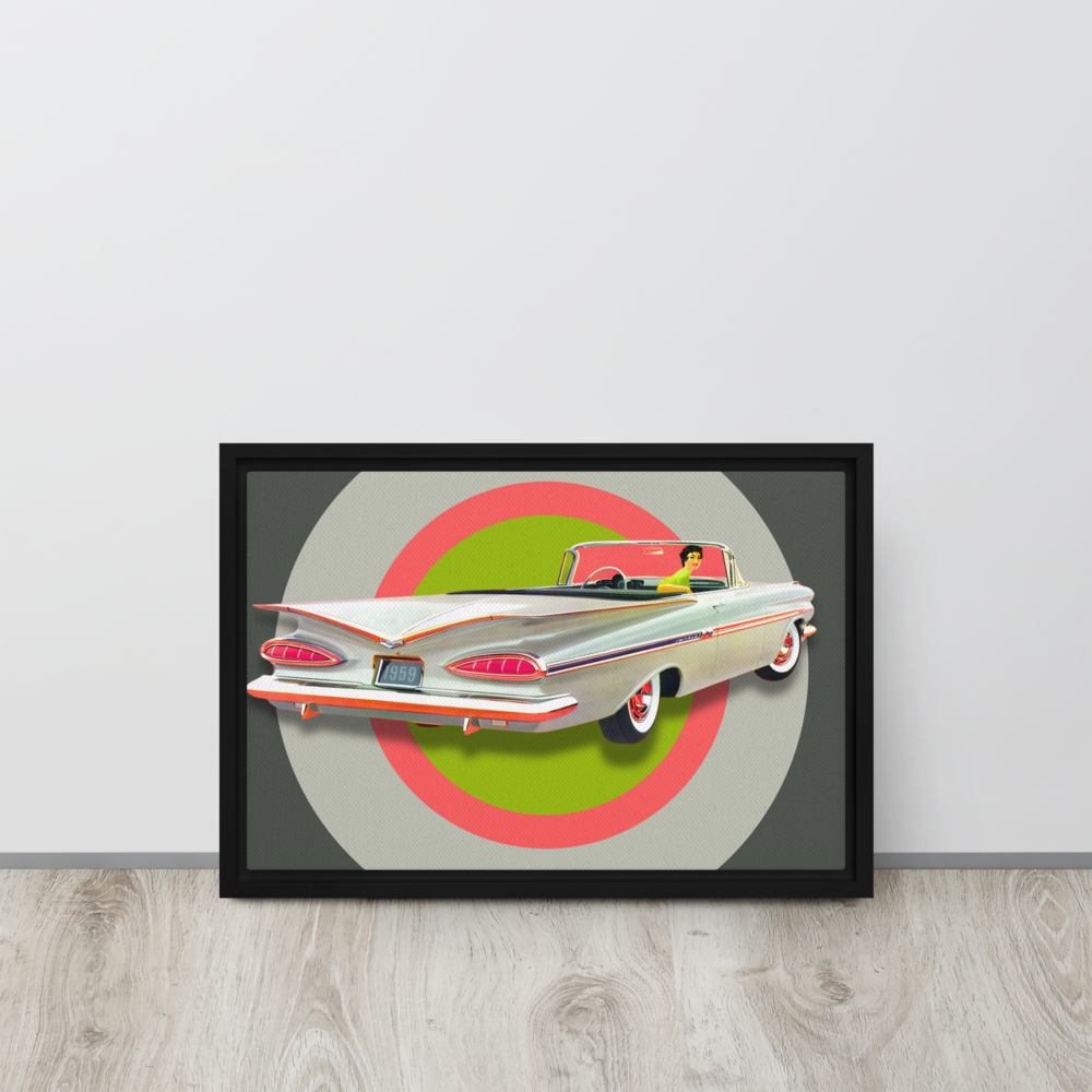 Framed canvas '59 Impala