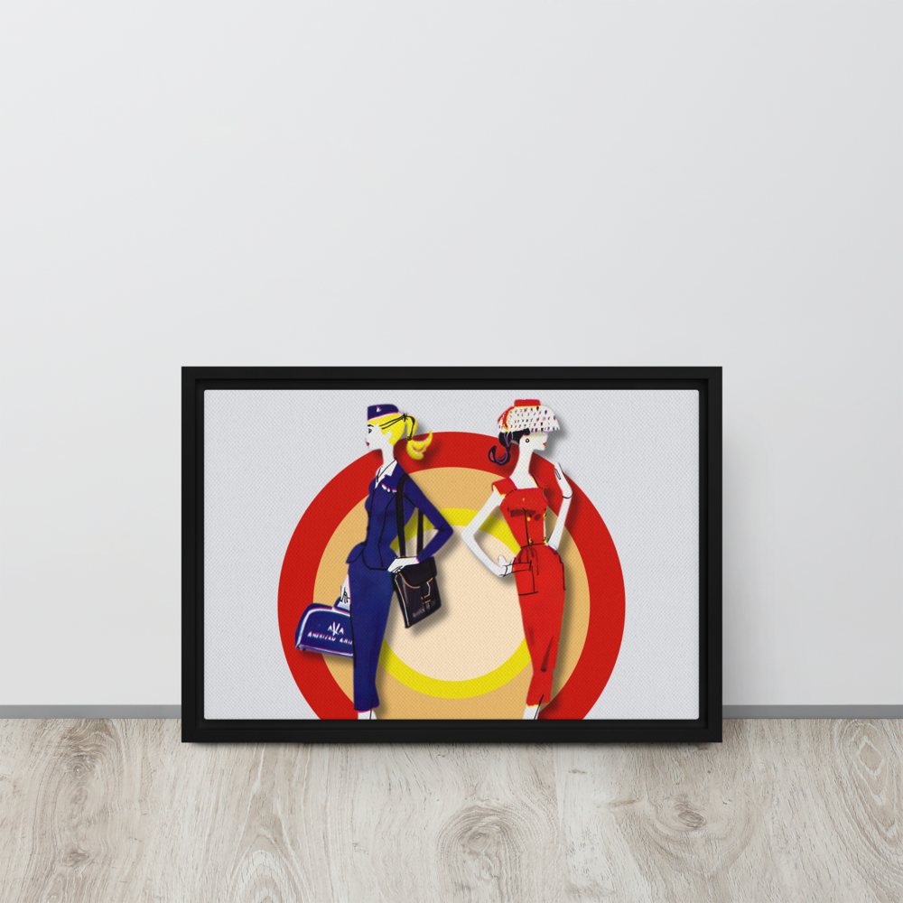 The Jet Age Framed canvas