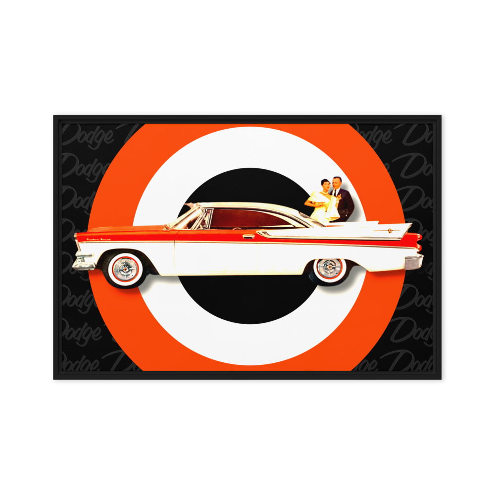57 Dodge Custom Royal Framed canvas