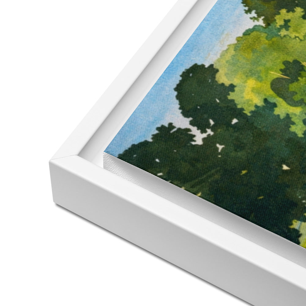 P 730 Poolhouse Framed canvas
