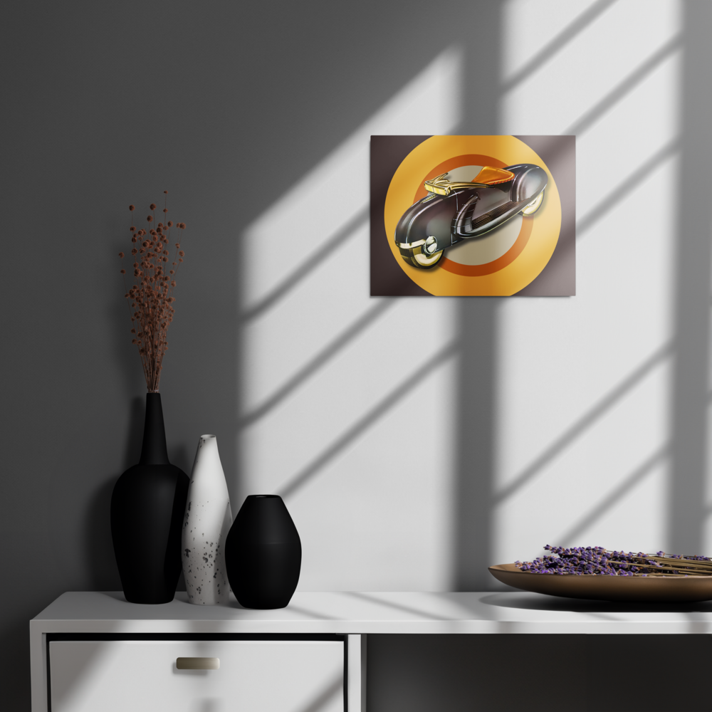 Mod Moto Metal print