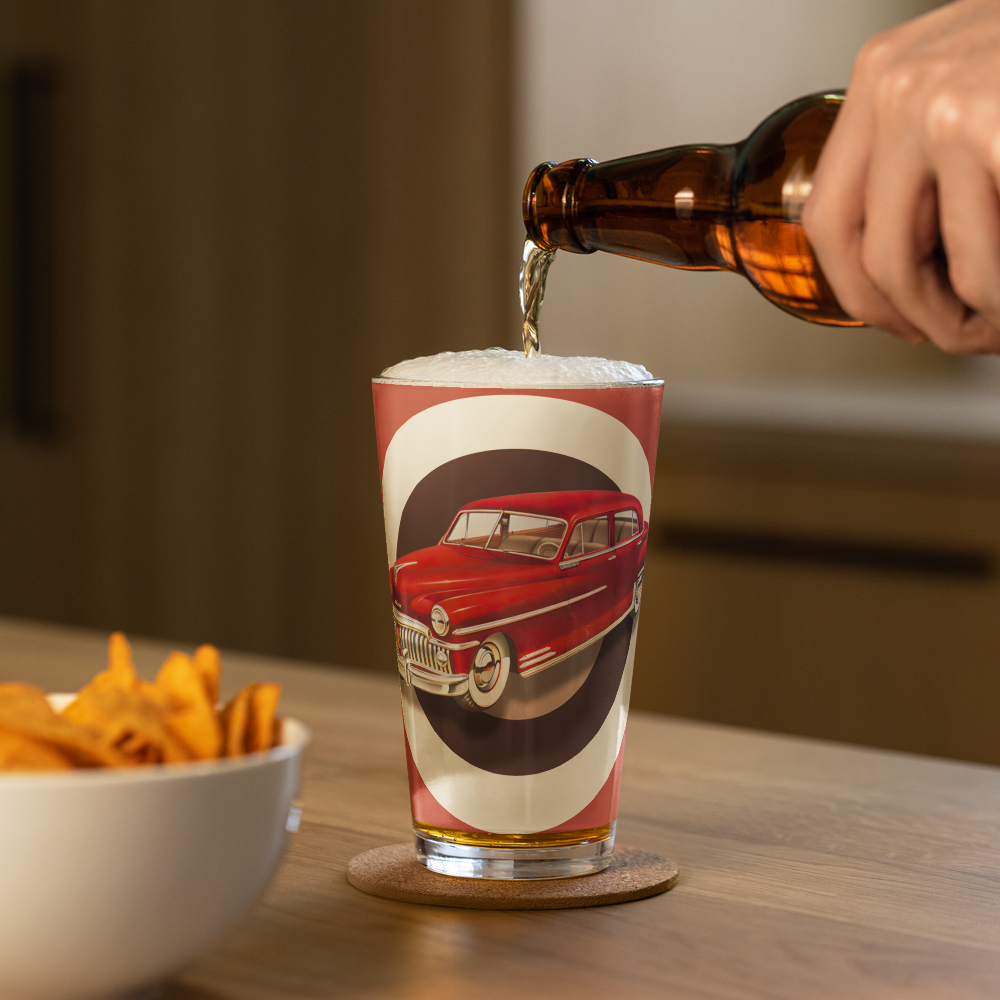 1950 DeSoto Custom Pint Glass