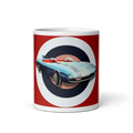 '59 GM Firebird III White glossy mug