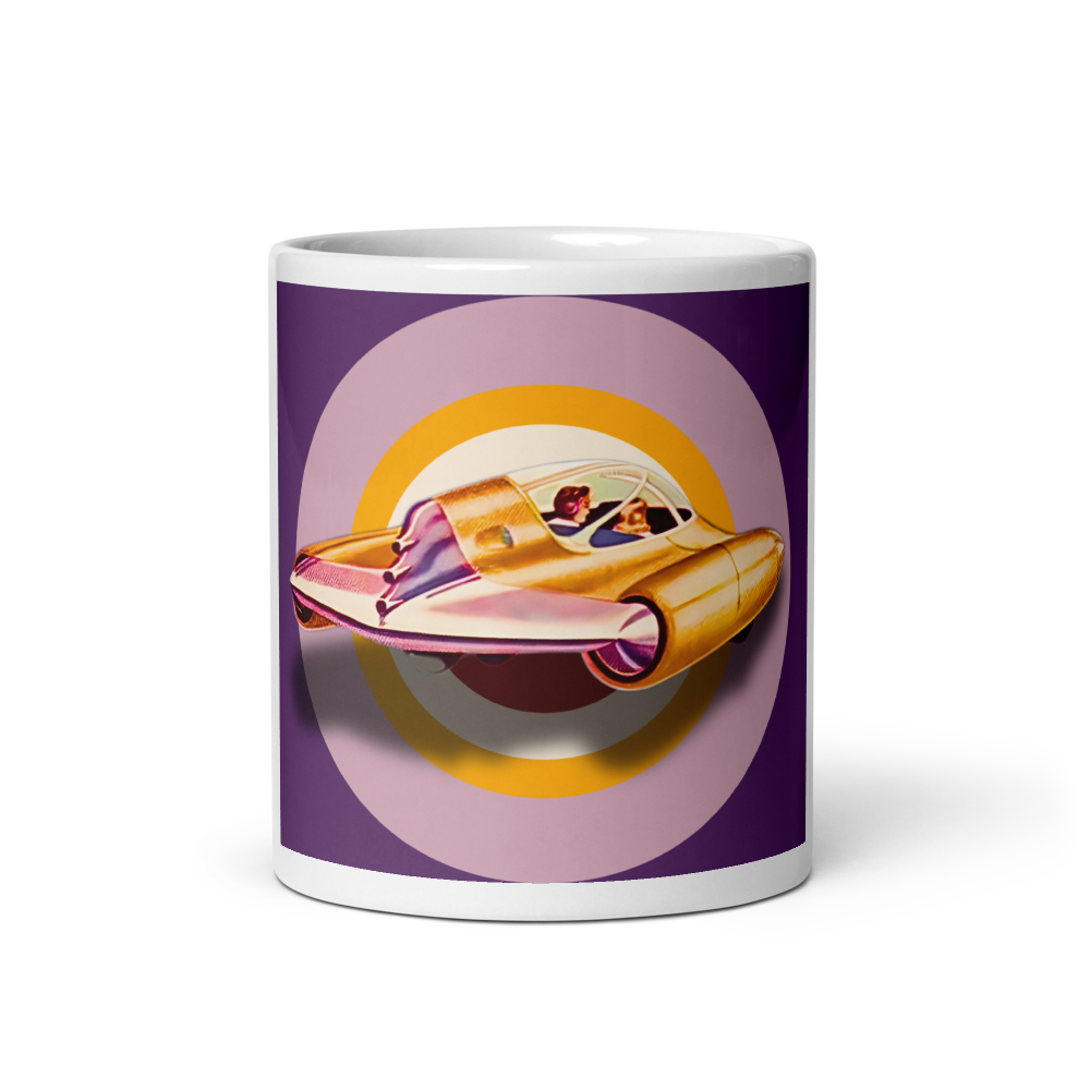 956 Lincoln Futura White glossy mug